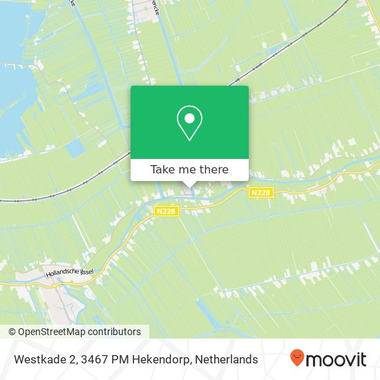 Westkade 2, 3467 PM Hekendorp map