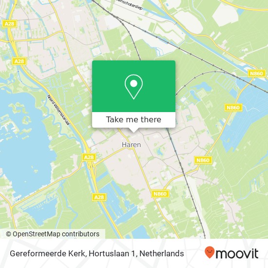 Gereformeerde Kerk, Hortuslaan 1 map