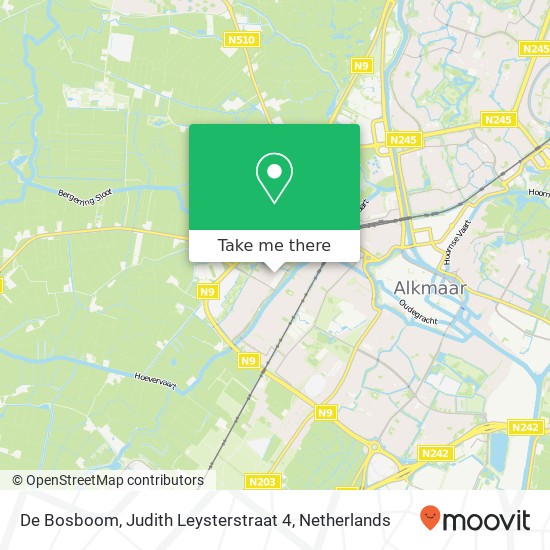 De Bosboom, Judith Leysterstraat 4 map