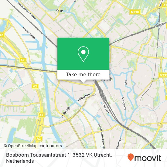 Bosboom Toussaintstraat 1, 3532 VK Utrecht Karte