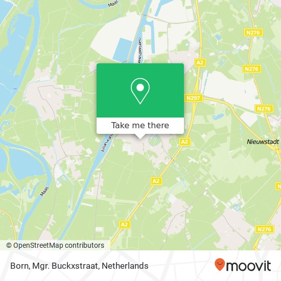 Born, Mgr. Buckxstraat map