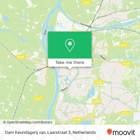 Dam Keurslagerij van, Laarstraat 3 map