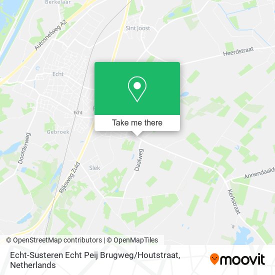 Echt-Susteren Echt Peij Brugweg / Houtstraat map