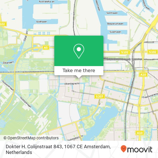 Dokter H. Colijnstraat 843, 1067 CE Amsterdam Karte