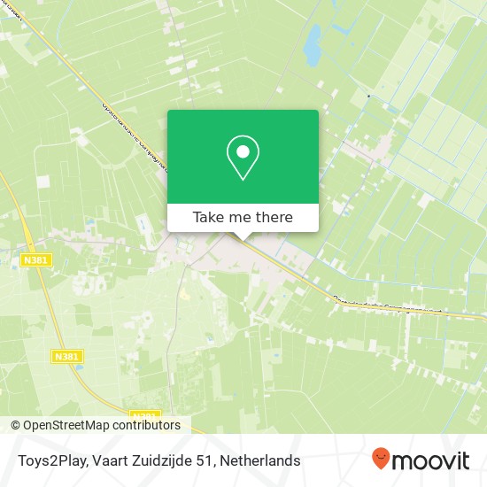 Toys2Play, Vaart Zuidzijde 51 Karte