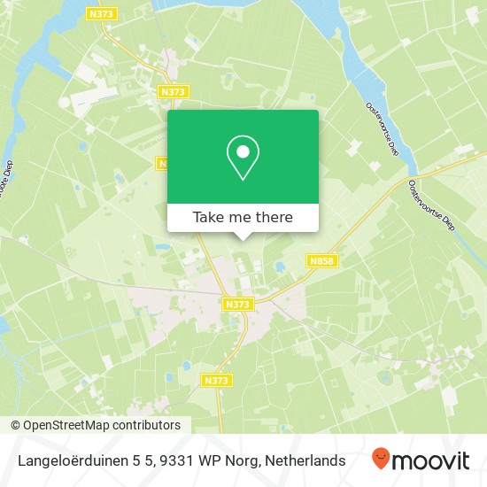 Langeloërduinen 5 5, 9331 WP Norg map