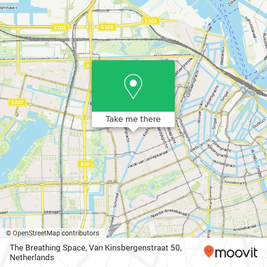 The Breathing Space, Van Kinsbergenstraat 50 map