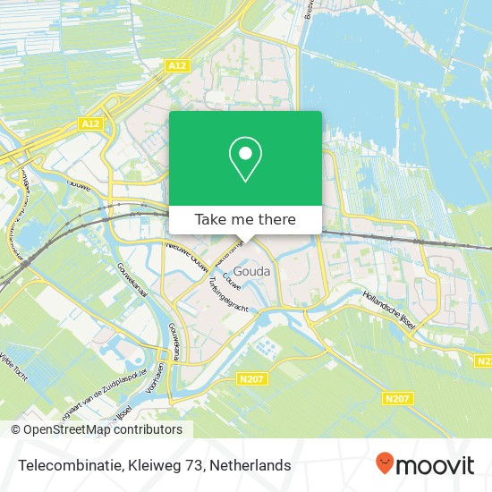Telecombinatie, Kleiweg 73 Karte