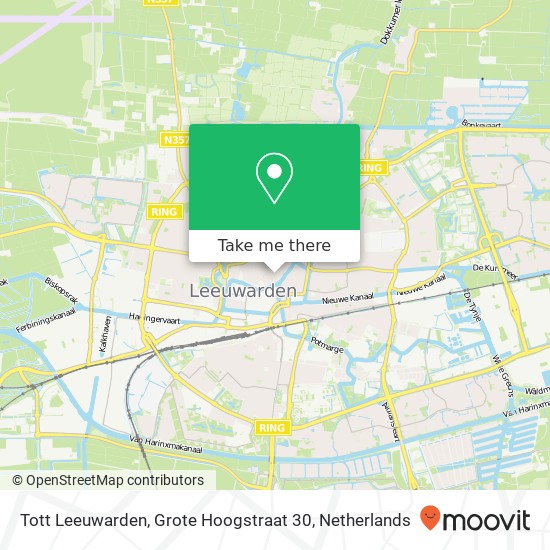 Tott Leeuwarden, Grote Hoogstraat 30 map