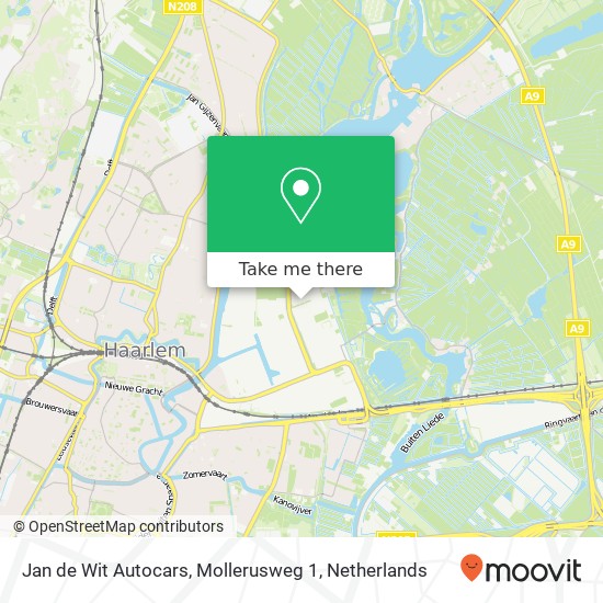 Jan de Wit Autocars, Mollerusweg 1 map