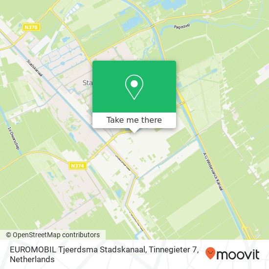 EUROMOBIL Tjeerdsma Stadskanaal, Tinnegieter 7 Karte