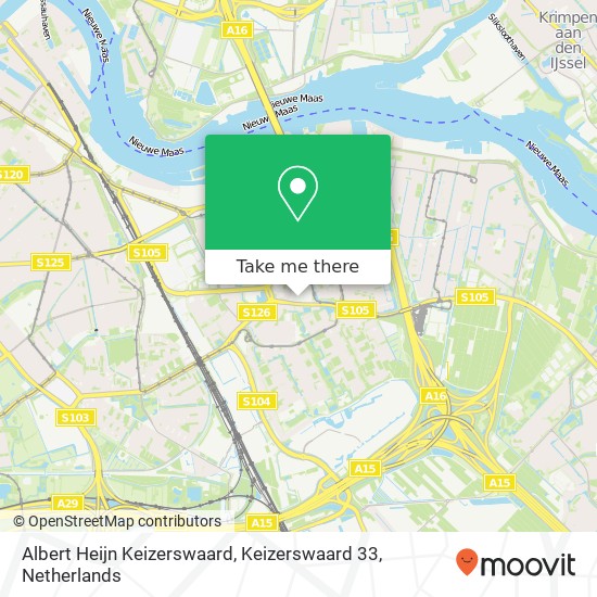 Albert Heijn Keizerswaard, Keizerswaard 33 map