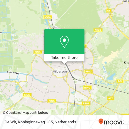 De Wit, Koninginneweg 135 map