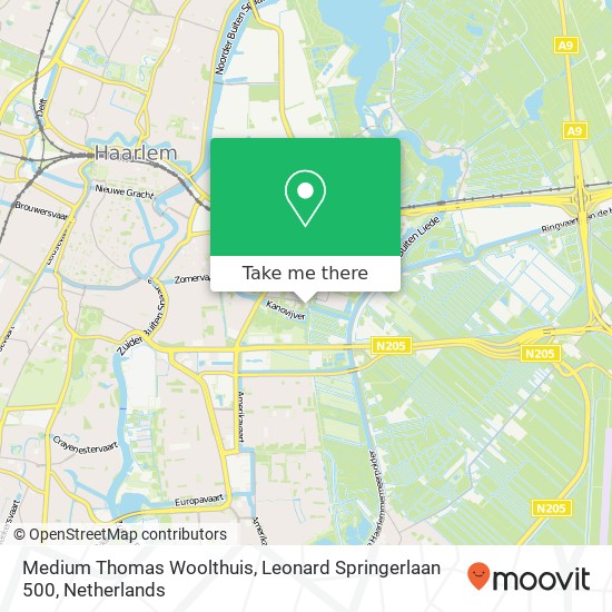 Medium Thomas Woolthuis, Leonard Springerlaan 500 map