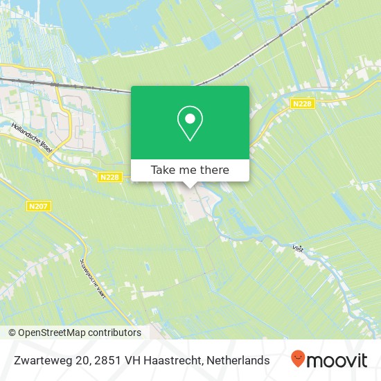 Zwarteweg 20, 2851 VH Haastrecht Karte