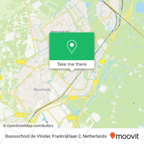 Basisschool de Vlinder, Frankrijklaan 2 map