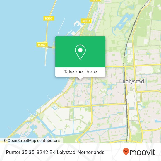 Punter 35 35, 8242 EK Lelystad map