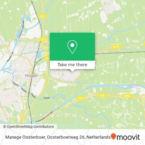 Manege Oosterboer, Oosterboerweg 26 map