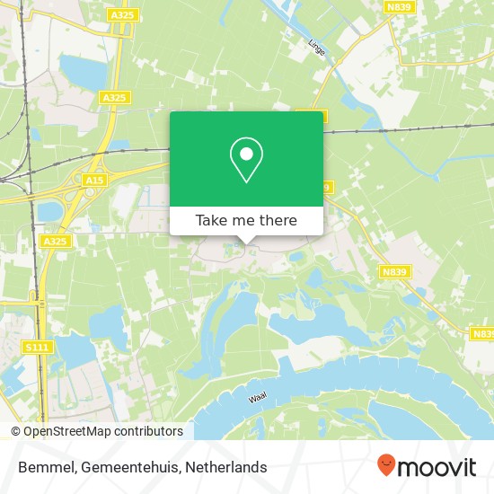 Bemmel, Gemeentehuis map