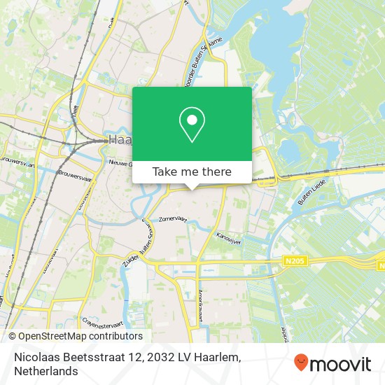 Nicolaas Beetsstraat 12, 2032 LV Haarlem map