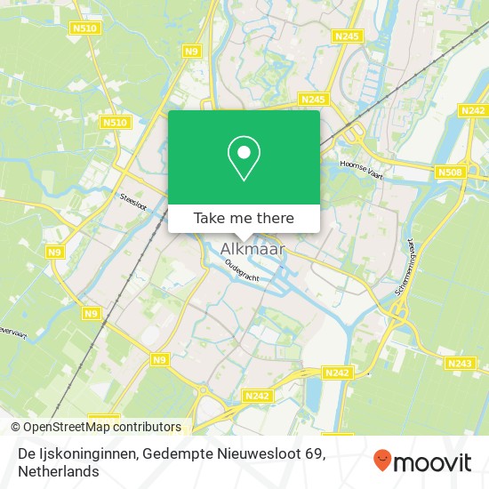 De Ijskoninginnen, Gedempte Nieuwesloot 69 map