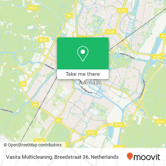 Vasita Multicleaning, Breedstraat 36 map