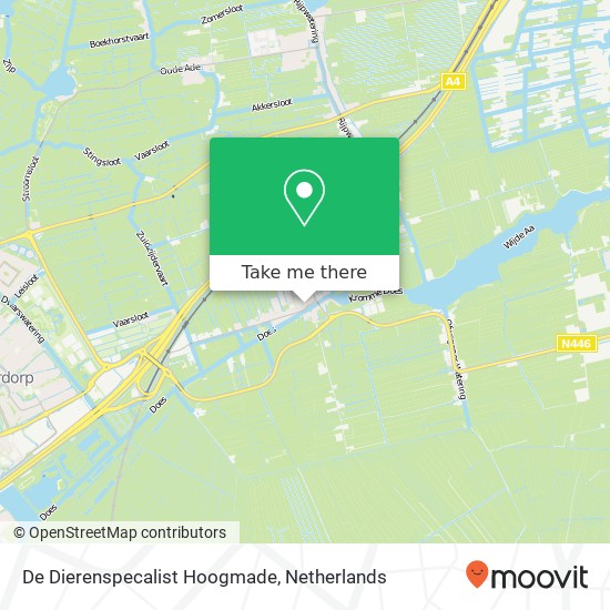 De Dierenspecalist Hoogmade map