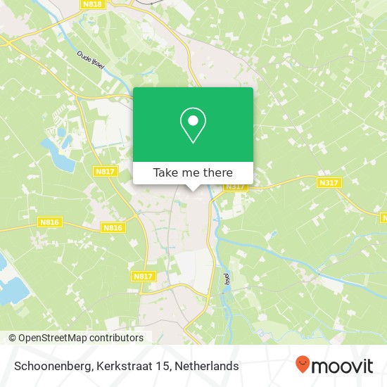 Schoonenberg, Kerkstraat 15 map