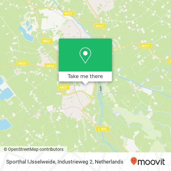 Sporthal IJsselweide, Industrieweg 2 map