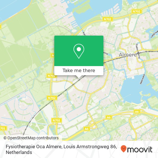 Fysiotherapie Oca Almere, Louis Armstrongweg 86 Karte