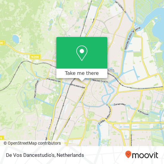 De Vos Dancestudio's map