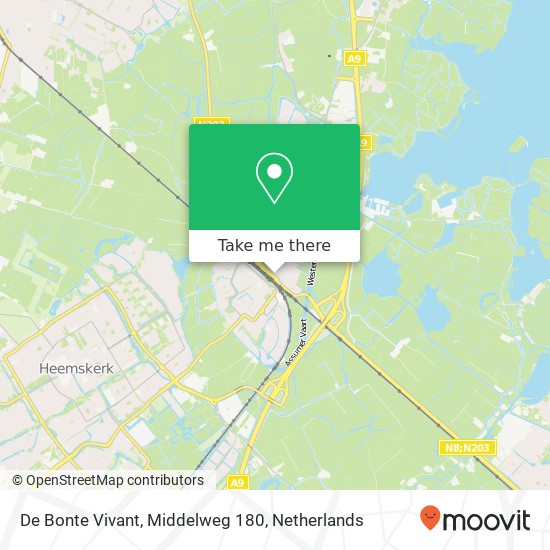 De Bonte Vivant, Middelweg 180 map