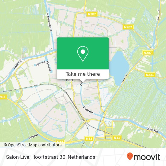 Salon-Live, Hooftstraat 30 map