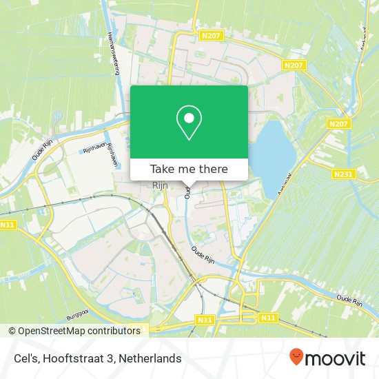 Cel's, Hooftstraat 3 map