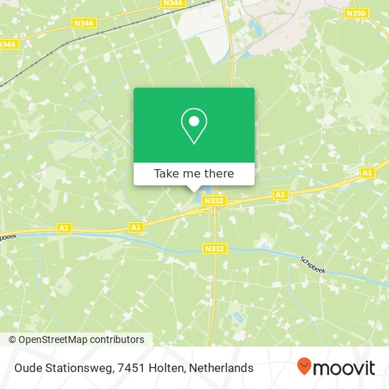 Oude Stationsweg, 7451 Holten map