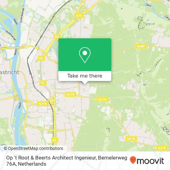 Op 't Root & Beerts Architect Ingenieur, Bemelerweg 76A map