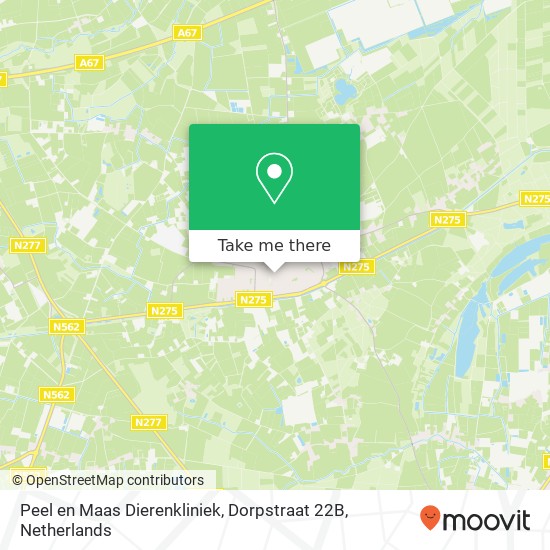 Peel en Maas Dierenkliniek, Dorpstraat 22B map