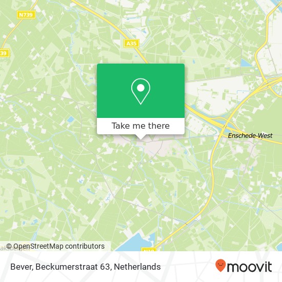 Bever, Beckumerstraat 63 Karte