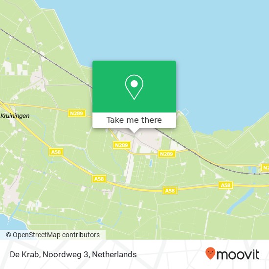 De Krab, Noordweg 3 Karte