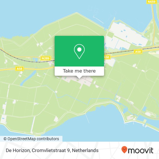 De Horizon, Cromvlietstraat 9 map