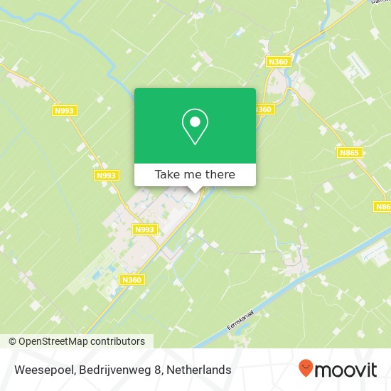 Weesepoel, Bedrijvenweg 8 map