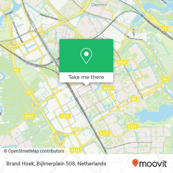 Brand Hoek, Bijlmerplein 508 map