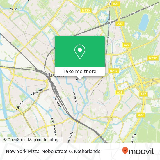 New York Pizza, Nobelstraat 6 map