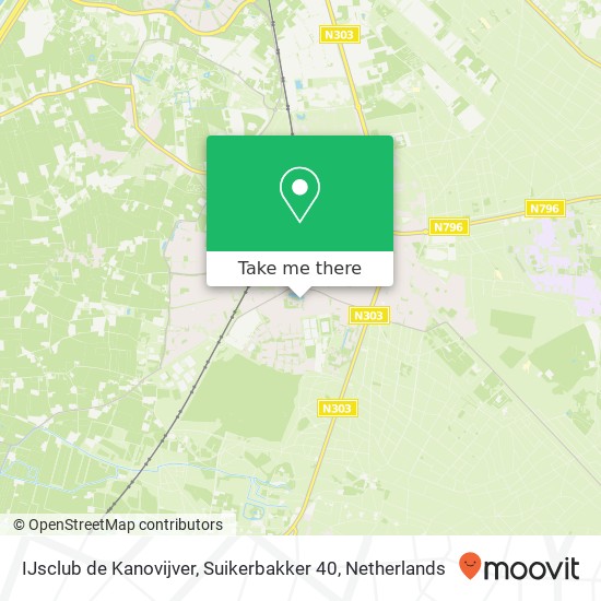 IJsclub de Kanovijver, Suikerbakker 40 map