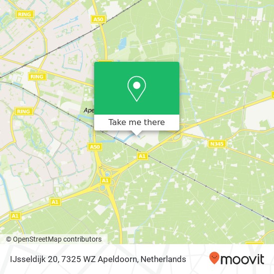 IJsseldijk 20, 7325 WZ Apeldoorn Karte