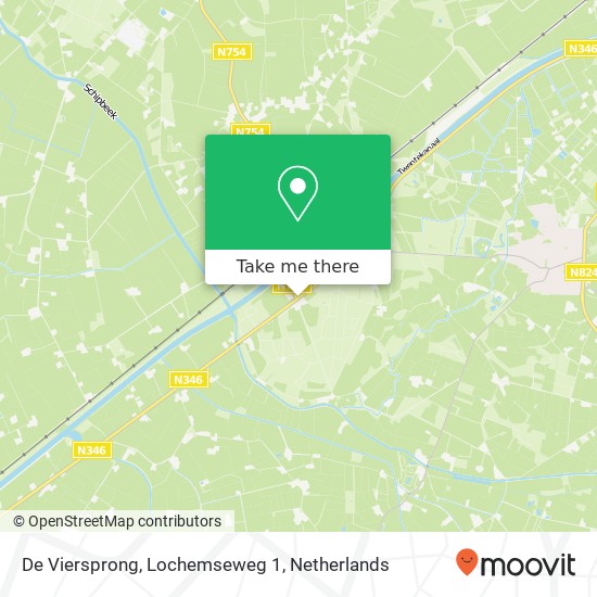 De Viersprong, Lochemseweg 1 map