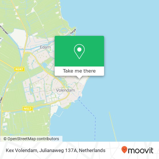 Kex Volendam, Julianaweg 137A map