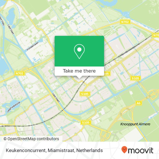 Keukenconcurrent, Miamistraat map