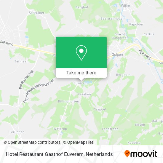 Hotel Restaurant Gasthof Euverem map