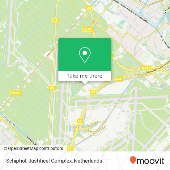 Schiphol, Justitieel Complex map